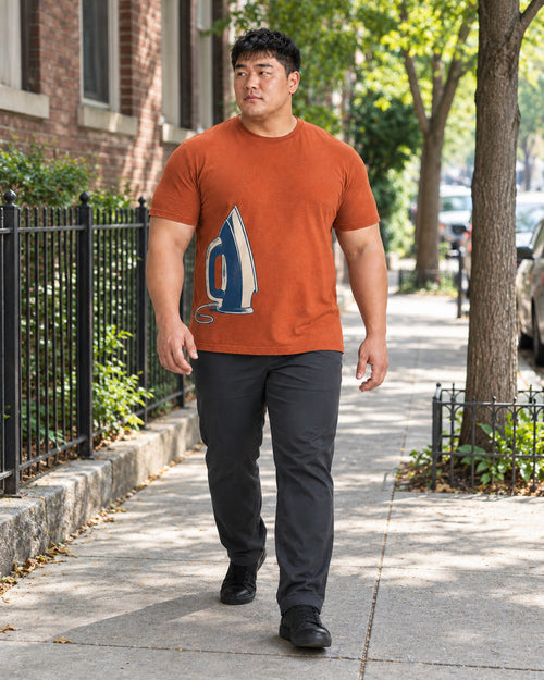 Rust Iron Rest outfit in an everyday setting