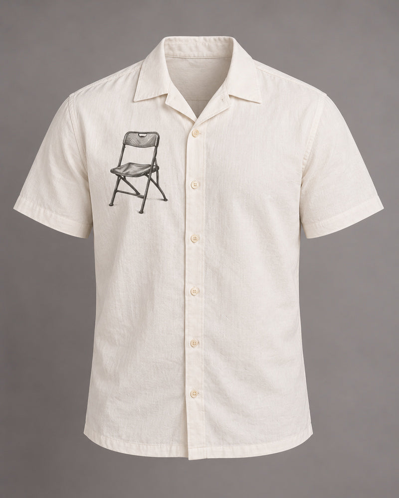 White Folding Chair top only
