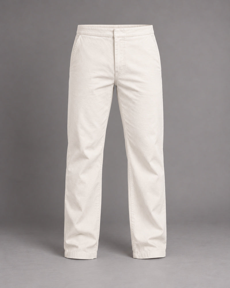 White Rolled Crown pants only