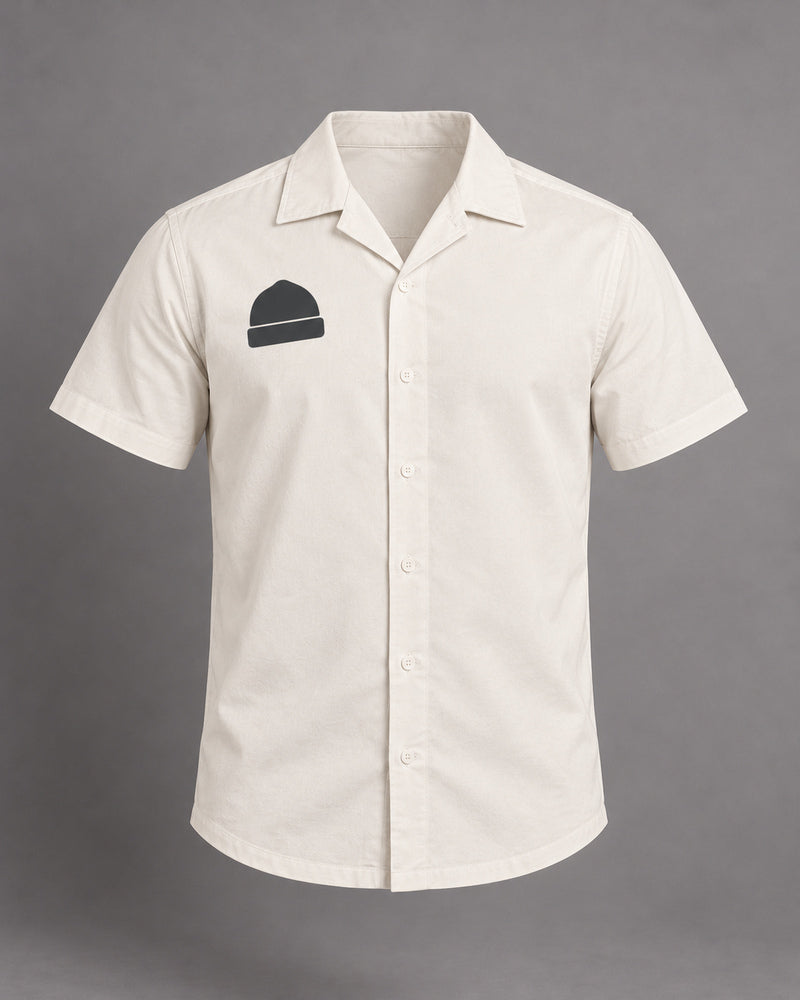 White Rolled Crown top only