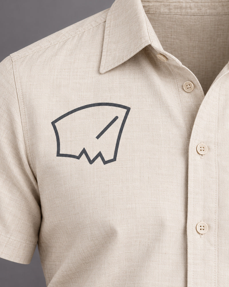 White Sleeve Cap graphic and garment details